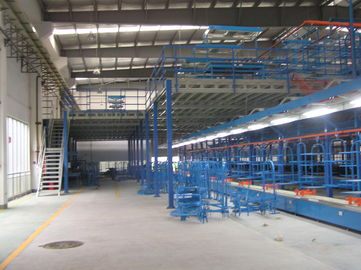 Planchers de mezzanine industriels bleus/gris avec double/triple nivelle, 500kg - 1000kg