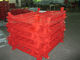 Revêtement époxyde de poudre peignant le poids lourd rouge 2000lbs de conteneur de grillage chargé