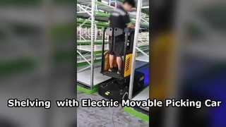 Système d'étagères intelligent à plusieurs niveaux avec solution de prélèvement électrique