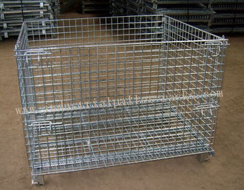 Équipement de manutention pliable du stockage Cage1200 X 800mm de grillage