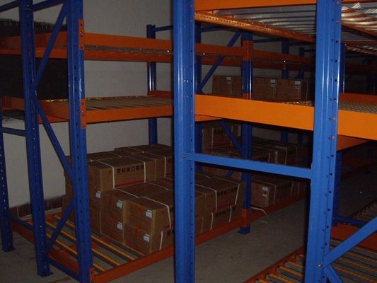 acheter support sélectif galvanisé d'écoulement de carton, long rayonnage d'écoulement par gravité d'envergure fabrication en ligne