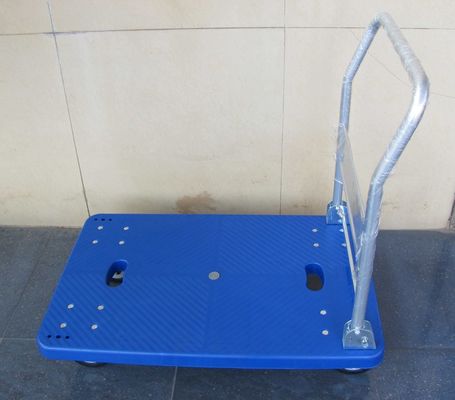acheter chariot en plastique pliable à centrums logistiques avec bleu/gris, capacité 150kg fabrication en ligne