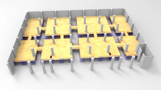 acheter Rayonnage moulu en métal de pistolage de planchers de mezzanine avec l'espace ouvert fabrication en ligne
