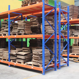 rayonnage résistant palette bleue/orange de 2000kg, magasins adaptés aux besoins du client étirant le système