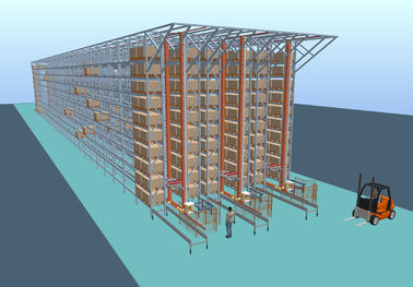800KG - système automatique du stockage 5000KG et de récupération avec la barre de soutien, bleu/orange