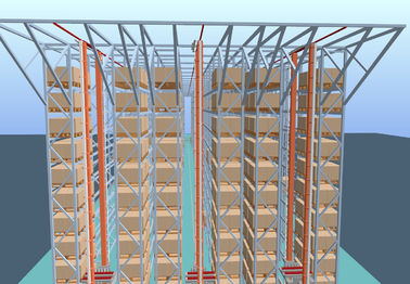Système automatique logistique de stockage et de récupération de peinture de jet de quintal avec la grue d'empilage